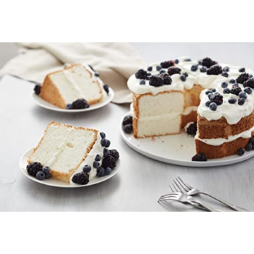 Wilton Advance Select Non-Stick Angel Food Cake Pan, 9.5 Inch, 2-Piece, Steel, Silver