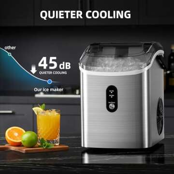 Antarctic Star Nugget Ice Maker for Home and Parties