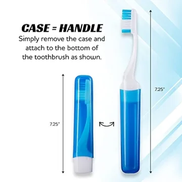 Lingito Travel Toothbrush - Portable 3 Pack for All Ages