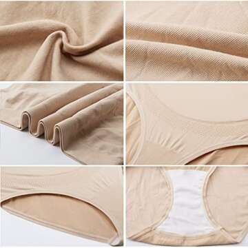 Mama Plus Women's Over Bump Maternity Underwear High Waist Seamless Pregnancy Briefs Nylon Panties M...