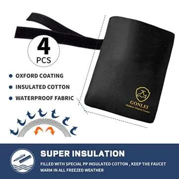 GonLei Winter Faucet Insulated Covers - 4 Pack
