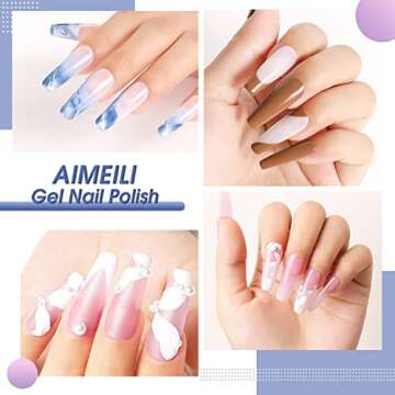 AIMEILI Nail Art Brushes Set Gel Polish Nail Art Design Pen Painting Tools, Dual-ended Nail Art Liner Brush Pen for Nail Gel Polish Painted Nail DIY Manicure Brush Kit