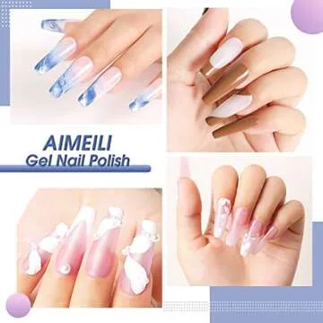 AIMEILI Nail Art Brushes Set Gel Polish Nail Art Design Pen Painting Tools, Dual-ended Nail Art Liner Brush Pen for Nail Gel Polish Painted Nail DIY Manicure Brush Kit