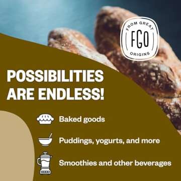 FGO Organic Whole Golden Flax Seeds for Health Lovers