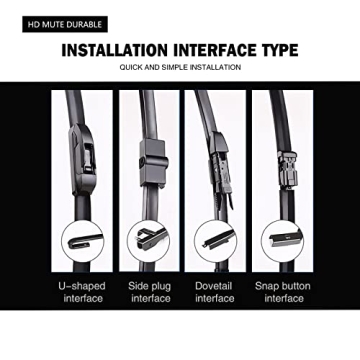 FAPIUO Replacement Silent Wipers for Mercedes GLC 2016-2021