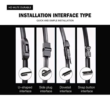 FAPIUO Replacement Silent Wipers for Mercedes GLC 2016-2021