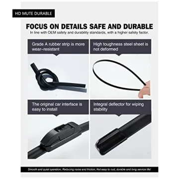 FAPIUO Replacement Silent Wipers for Mercedes GLC 2016-2021