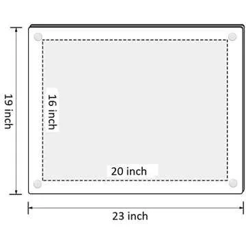 Modern 16" x 20" Clear Acrylic Floating Picture Frame