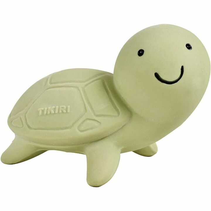 Tikiri Ocean Buddies Turtle Rattle - Natural Rubber Toy