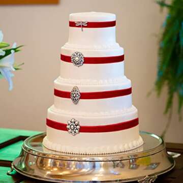 Chuangdi 3/8 Inch Burgundy Velvet Ribbon - 60 Yards for Crafts & Decor