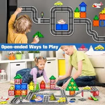 Magnetic Tiles Road - Fun Educational Toys for Kids 3-7