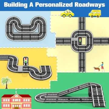Magnetic Tiles Road - Fun Educational Toys for Kids 3-7