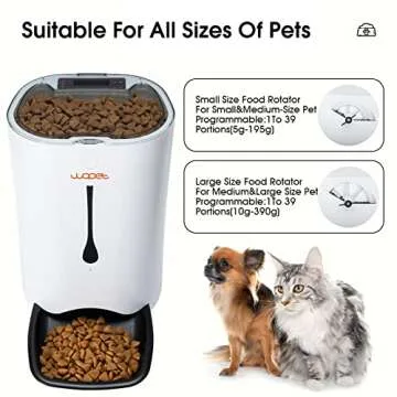 WOPET Automatic Pet Feeder with Voice Recorder and Timer