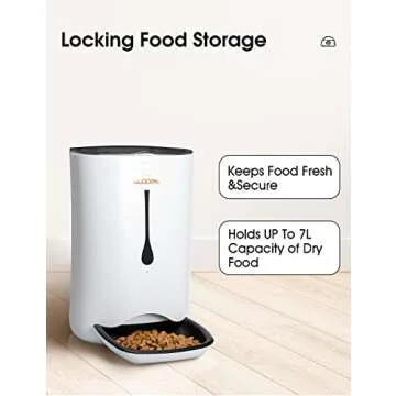 WOPET Automatic Pet Feeder with Voice Recorder and Timer