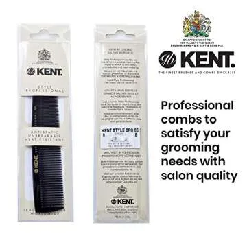 Kent SPC85 5 inch Salon-Style Professional Hair Comb