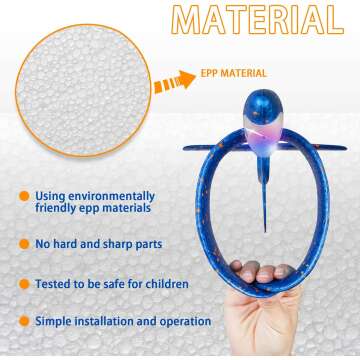 LED Light Foam Airplane 2 Pack for Kids Outdoor Fun