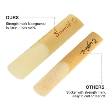 Sovvid Alto Saxophone Reeds 10 Pack for Clear Sound