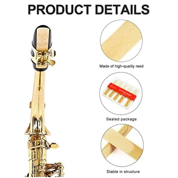 Sovvid Alto Saxophone Reeds 10 Pack for Clear Sound