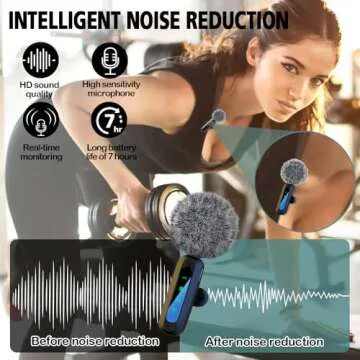 Mini Wireless Lavalier Microphone for iPhone, Android and More