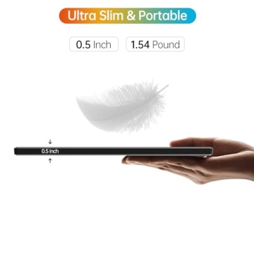 MNN Portable 14" FHD Monitor - Ultra Slim Travel Display