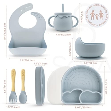 SofiAl All In One Baby Feeding Set - Safe and Non-Toxic