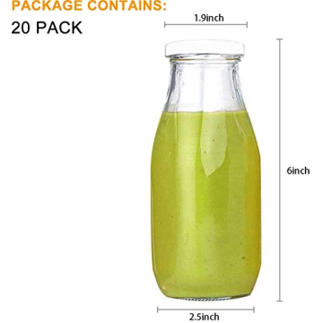 Stylish QAPPDA 12 oz Glass Bottles for Parties & Storage
