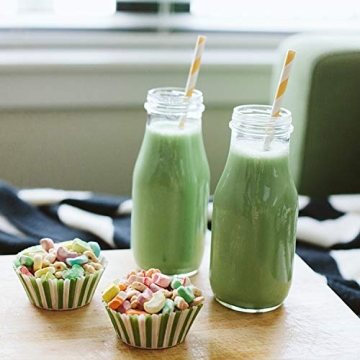 Stylish QAPPDA 12 oz Glass Bottles for Parties & Storage