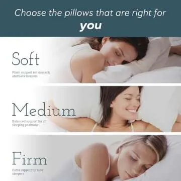 Cooling Hypoallergenic Bed Pillows Set of 2 for All Sleepers
