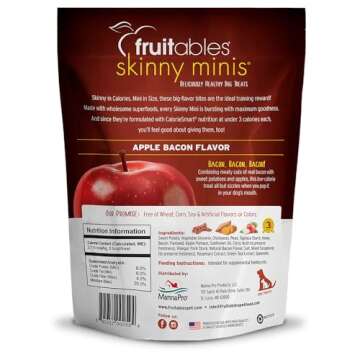 Fruitables Skinny Mini – Healthy Treats for Dogs – Low Calorie Training Treats – Free of Wheat...