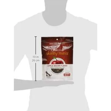 Fruitables Skinny Mini – Healthy Treats for Dogs – Low Calorie Training Treats – Free of Wheat, Corn and Soy – Apple Bacon – 12 Ounces
