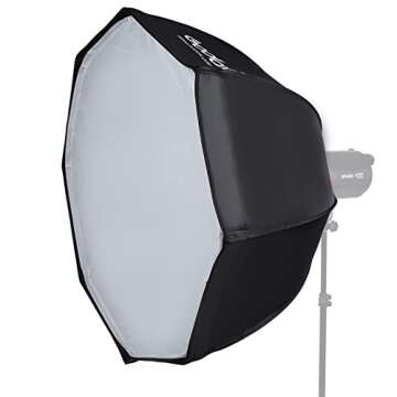 Godox SB-UE 37"/95cm Umbrella Octagon Softbox Reflector with Honeycomb Grid for Speedlight Flash (Bowens Mount)