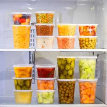 48 Pack Stackable Deli Containers - BPA-Free & Leakproof