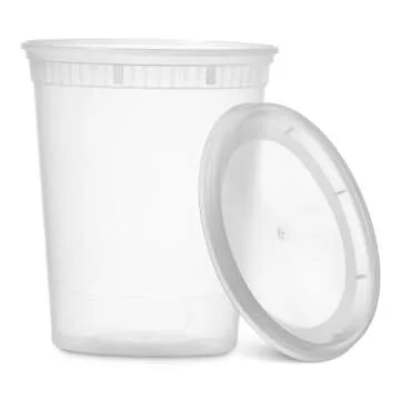 48 Pack Stackable Deli Containers - BPA-Free & Leakproof