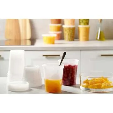 48 Pack Stackable Deli Containers - BPA-Free & Leakproof