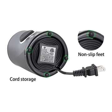 DR MILLS DM-7441 Coffee Grinder Electric, Coffee Bean and Dried Spice Grinder, One Touch Operation, Blade and cup made with SUS304 stainless steel (Black)