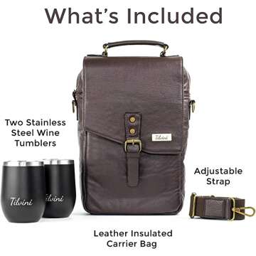 Insulated Wine Carrier Cooler Gift Bag for Women