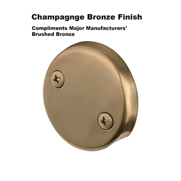 Elegant Champagne Bronze Tip-Toe Tub Trim Set