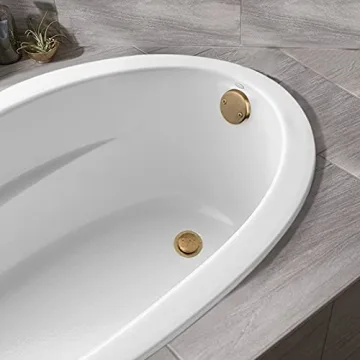 Elegant Champagne Bronze Tip-Toe Tub Trim Set