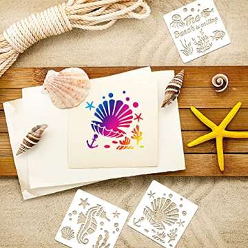 30 Sea Ocean Creatures Stencils for Creative Crafts