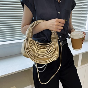 Trendy Knotted Woven Tote Bag Perfect for Any Occasion