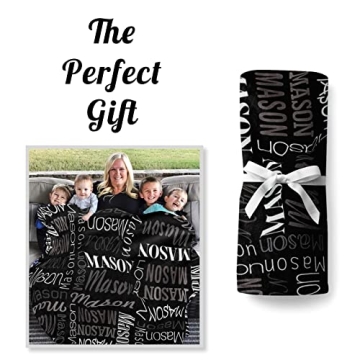 KYGNE Personalized Baby Blanket for Boys Girls Custom Gift