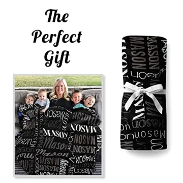 KYGNE Personalized Baby Blanket for Boys Girls Custom Gift