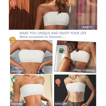 Shop Women's Sports Bandeau Casual Tube Top Bra