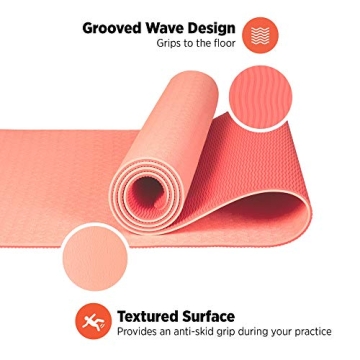 Retrospec Zuma Yoga Mat Non Slip for Yoga Pilates Exercises