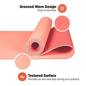 Retrospec Zuma Yoga Mat Non Slip for Yoga Pilates Exercises