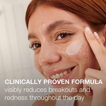 Neutrogena Stubborn Acne AM Face Treatment with 2.5% Micronized Benzoyl Peroxide Acne Medicine, Oil-...