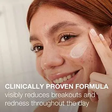 Neutrogena Stubborn Acne AM Face Treatment with 2.5% Micronized Benzoyl Peroxide Acne Medicine, Oil-...