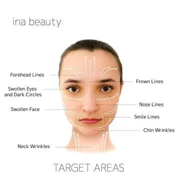 Ina Beauty Authentic Rose Quartz Roller Massager for Face and Neck: Sculpting, Slimming, Firming, Anti-Aging and Anti-Puffiness | Quality Welded Metal to Avoid Breakage Unlike Cheaper Models