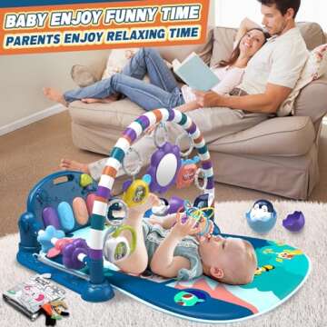 Unique ESOLOM Baby Play Mat with Musical Piano and Toys