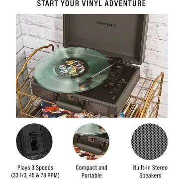 Crosley Cruiser Plus Vintage Bluetooth Record Player